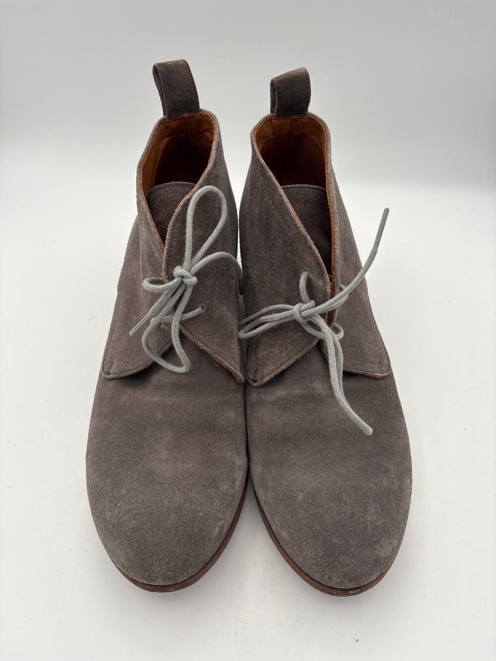 Women’s P. Monjo Size 10 Light Gray Suede Ankle Boots